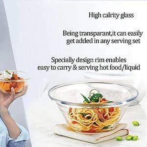 Premium Quality Serving Dinner glass bowls Set 300ml