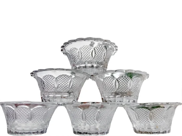 decorative glass bowl set of 6