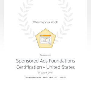 amazon ads certificate